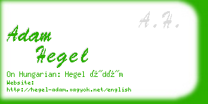 adam hegel business card